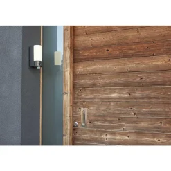 Applique Murale D'Exterieur Lutec Pollux Led Anthracite, 1 Lumiere, Detecteur De Mouvement