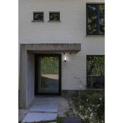 Applique Murale D'Exterieur Lutec Pollux Led Anthracite, 1 Lumiere, Detecteur De Mouvement