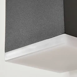 Applique Murale D'Exterieur Toogong Led Anthracite, 1 Lumiere, Detecteur De Mouvement