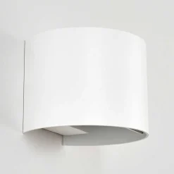 Applique Murale D'Exterieur Tamarin Led Blanc, 2 Lumieres