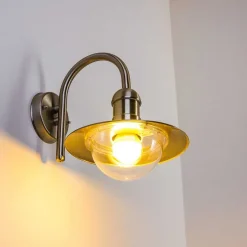 Applique Murale D'Exterieur Elima Acier Inoxydable, 1 Lumiere