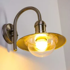 Applique Murale D'Exterieur Elima Acier Inoxydable, 1 Lumiere