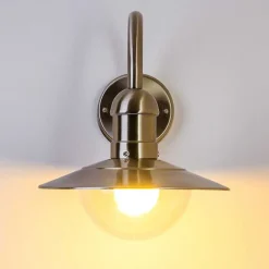 Applique Murale D'Exterieur Elima Acier Inoxydable, 1 Lumiere