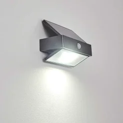 Applique Murale D'Exterieur Wiborg Led Anthracite, 1 Lumiere, Detecteur De Mouvement