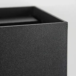 Applique Murale D'Exterieur Tamarin Led Noir, 2 Lumieres