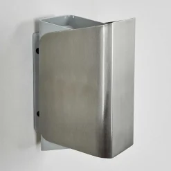 Applique Murale D'Exterieur Bafueiras Led Nickel Mat, Blanc, 1 Lumiere, Telecommandes, Changeur De Couleurs