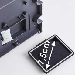 Applique Murale D'Exterieur Kolding Led Acier Inoxydable, Noir, 1 Lumiere, Detecteur De Mouvement