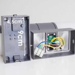 Applique Murale D'Exterieur Baulund Led Anthracite, 1 Lumiere, Detecteur De Mouvement