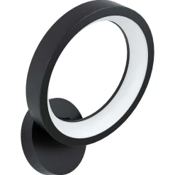 Applique Murale Eglo Marghera Led Noir, 1 Lumiere, Changeur De Couleurs