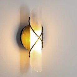 Applique Murale Globo Rania Acier Inoxydable, Noir, Blanc, 1 Lumiere