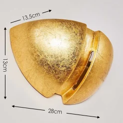 Applique Murale Kawasaki Or, 1 Lumiere