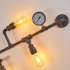 Applique Murale Kolyma Noir Dore, 5 Lumieres