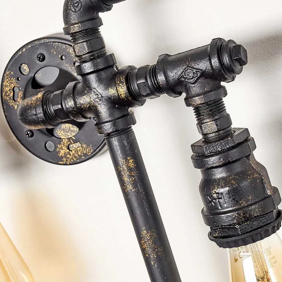 Applique Murale Kolyma Noir Dore, 5 Lumieres