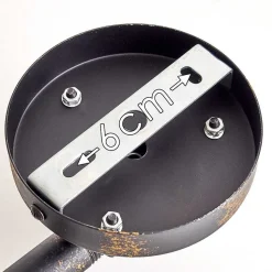 Applique Murale Kolyma Noir Dore, 5 Lumieres