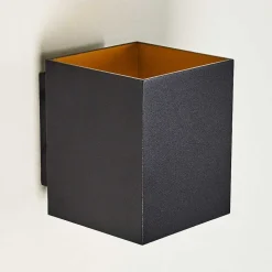 Applique Murale Laforsen Or, Noir, 1 Lumiere