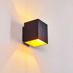 Applique Murale Laforsen Or, Noir, 1 Lumiere