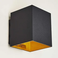 Applique Murale Laforsen Or, Noir, 1 Lumiere