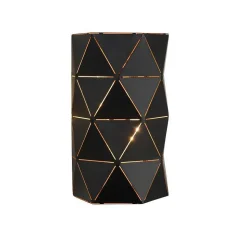 Applique Murale Lucide Otona Noir, 2 Lumieres