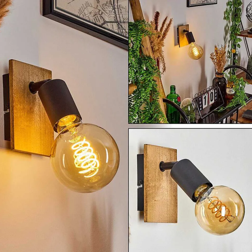 Applique Murale Maidford Ecru, Noir, 1 Lumiere