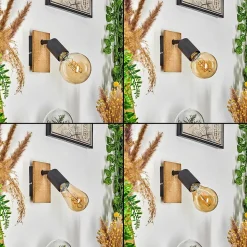 Applique Murale Maidford Ecru, Noir, 1 Lumiere