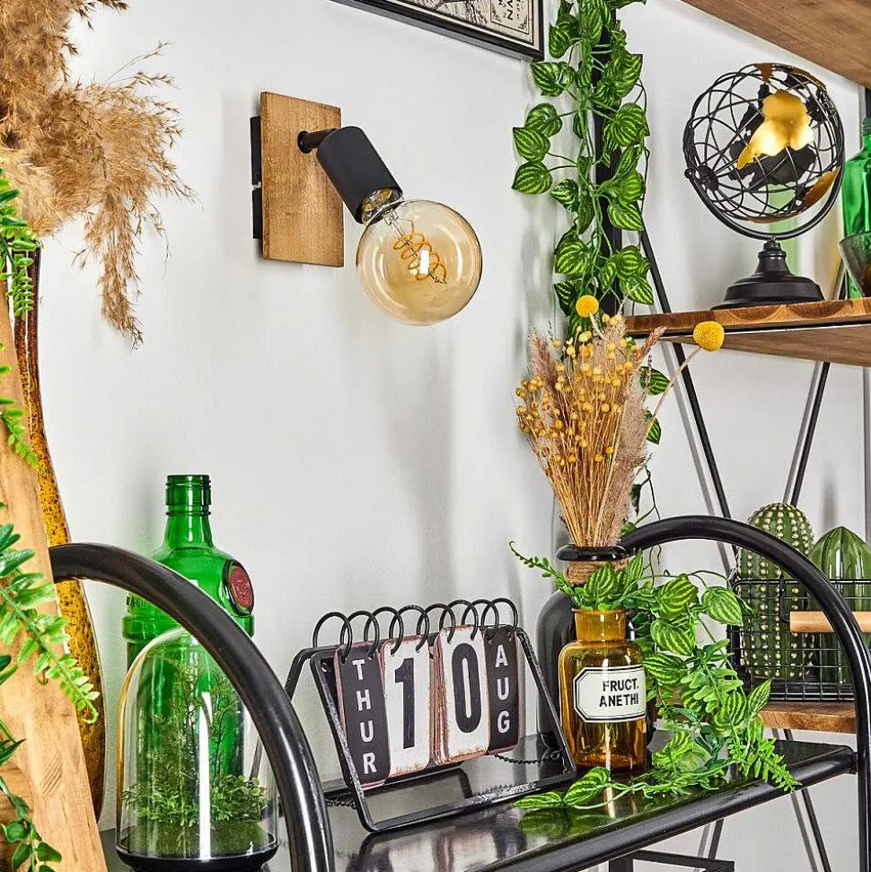 Applique Murale Maidford Ecru, Noir, 1 Lumiere