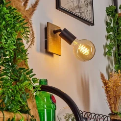 Applique Murale Maidford Ecru, Noir, 1 Lumiere