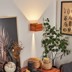 Applique Murale Marmorera Led Ecru, Noir, 1 Lumiere