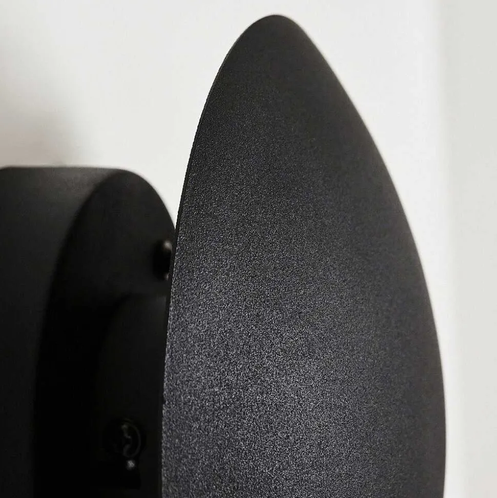 Applique Murale Mezia Led Noir, 1 Lumiere