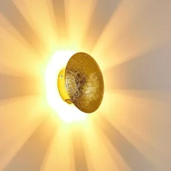 Applique Murale Mezia Or, 1 Lumiere