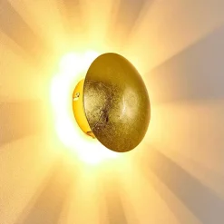 Applique Murale Mezia Or, 1 Lumiere
