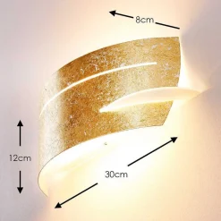 Applique Murale Novara Or, 1 Lumiere