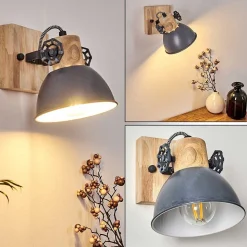 Applique Murale Orny Bois Clair, 1 Lumiere