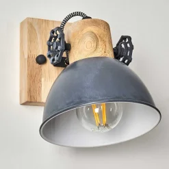 Applique Murale Orny Bois Clair, 1 Lumiere