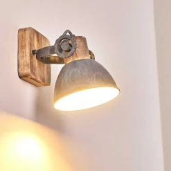 Applique Murale Orny Bois Clair, 1 Lumiere