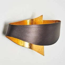 Applique Murale Padua Brun Dore, 2 Lumieres