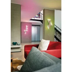 Applique Murale Paul Neuhaus Neuhaus Q-Tetra Master Led Nickel Mat, 1 Lumiere, Telecommandes, Changeur De Couleurs