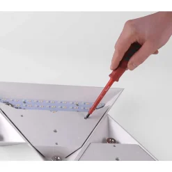 Applique Murale Paul Neuhaus Neuhaus Q-Tetra Master Led Nickel Mat, 1 Lumiere, Telecommandes, Changeur De Couleurs