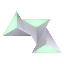 Applique Murale Paul Neuhaus Neuhaus Q-Tetra Master Led Nickel Mat, 1 Lumiere, Telecommandes, Changeur De Couleurs