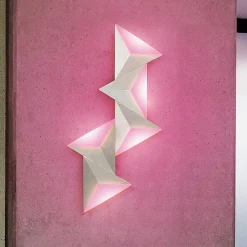 Applique Murale Paul Neuhaus Q-Tetra Led Aluminium, 5 Lumieres, Telecommandes, Changeur De Couleurs