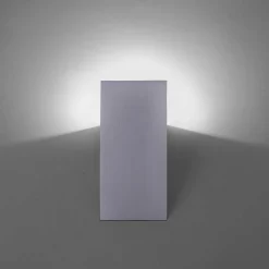 Applique Murale Paul Neuhaus Q-Wedge Led Aluminium, 1 Lumiere, Telecommandes, Changeur De Couleurs