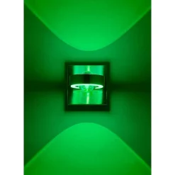 Applique Murale Paul Neuhaus Q-Mia Led Argente, 2 Lumieres, Telecommandes, Changeur De Couleurs