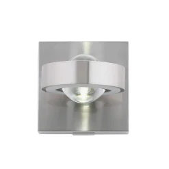 Applique Murale Paul Neuhaus Q-Mia Led Argente, 2 Lumieres, Telecommandes, Changeur De Couleurs