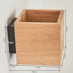 Applique Murale Polcura Bois Clair, 1 Lumiere