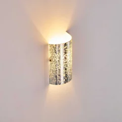 Applique Murale Pordenone Argente, 1 Lumiere