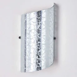 Applique Murale Pordenone Argente, 1 Lumiere