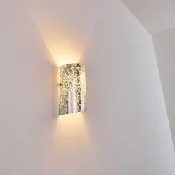 Applique Murale Pordenone Argente, 1 Lumiere