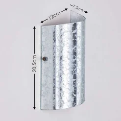 Applique Murale Pordenone Argente, 1 Lumiere