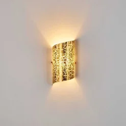 Applique Murale Pordenone Or, 1 Lumiere
