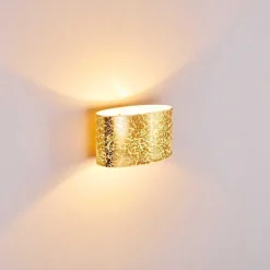 Applique Murale Rapar Chrome, Or, 1 Lumiere