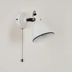 Applique Murale Selki Noir, Blanc, 1 Lumiere